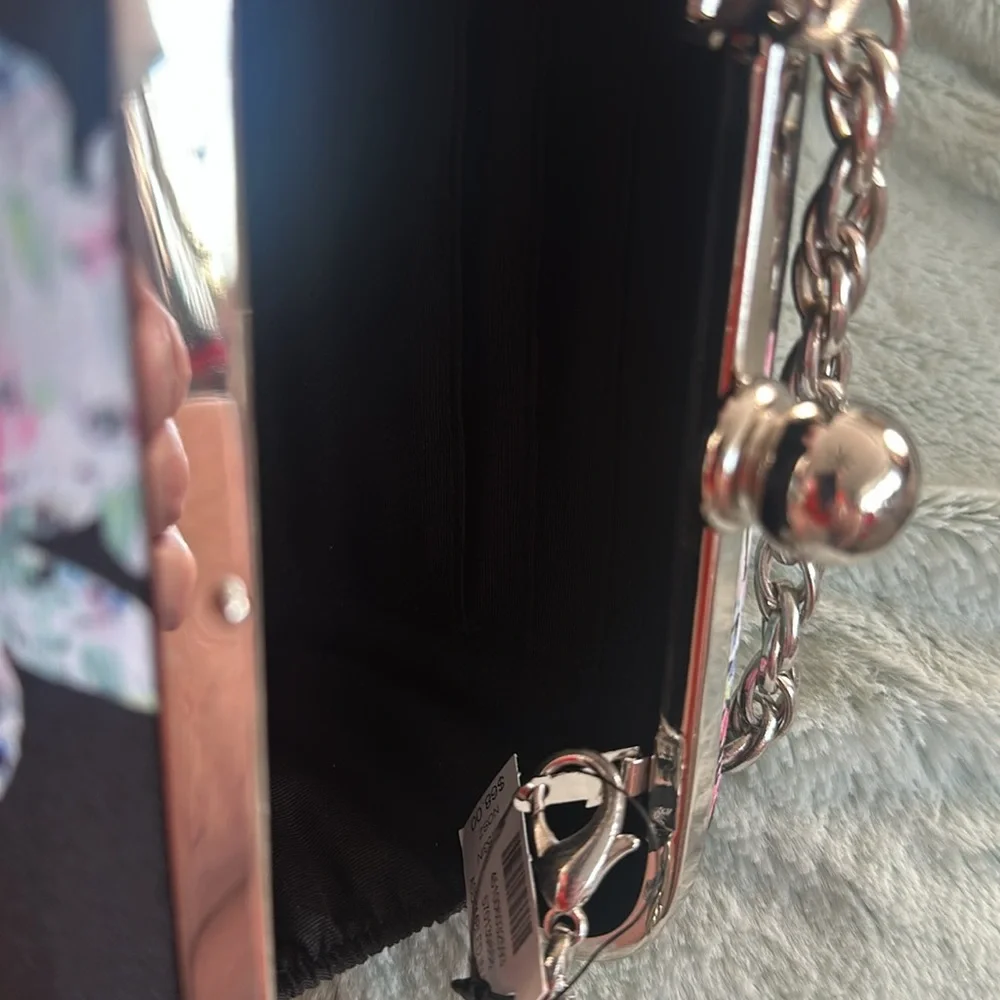NWT White House Black Market Floral Clutch - Picture 9 of 15